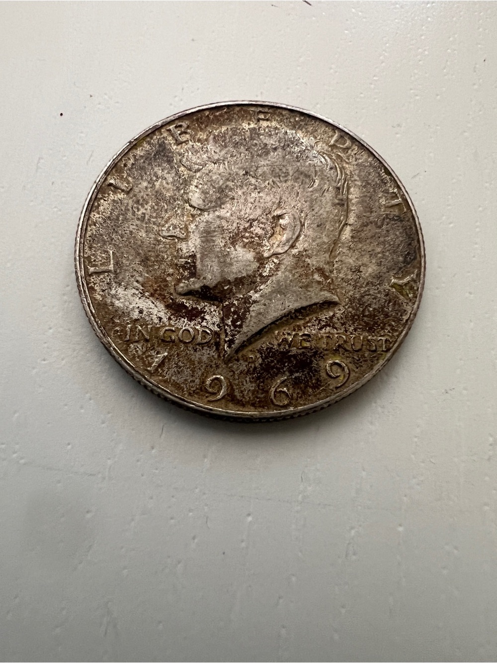 1969 Kennedy Half Dollar - Silver Tone Coin